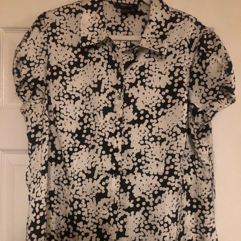 NWOT Style  and Company Polka Dot Blouse